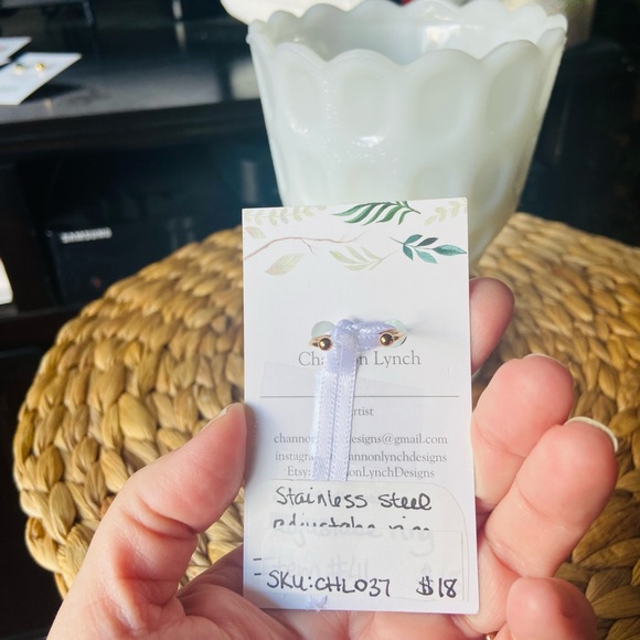 NWT ARTISAN ORIGINAL ADJUSTABLE STAINLESS STEEL RING - Picture 2 of 3